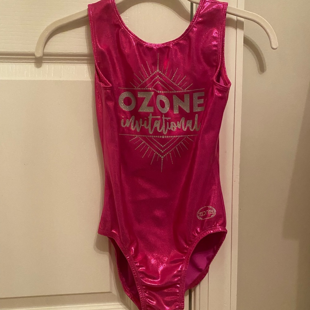 hot pink ozone invitational leotard 2022
